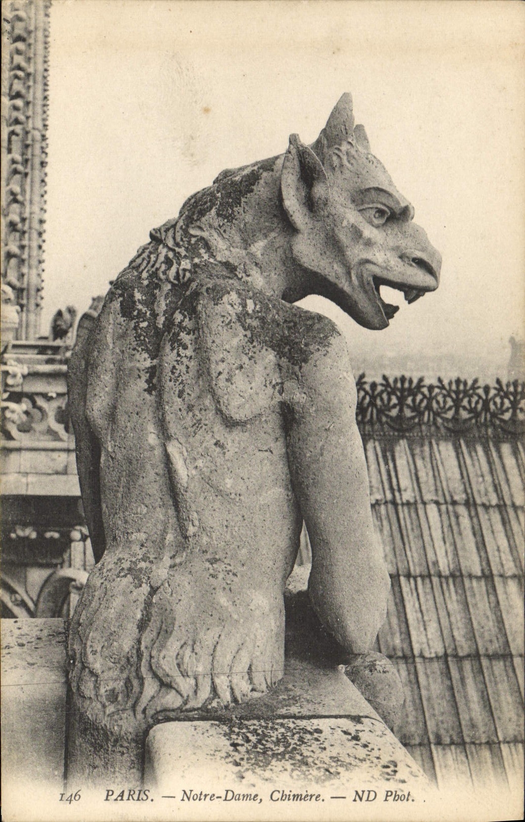 CPA Gargouille Paris Notre Dame Chimere