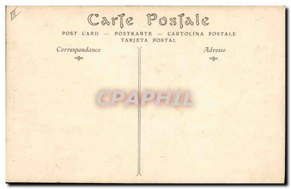 CPA Gargouille Paris Notre Dame Chimere — Verso