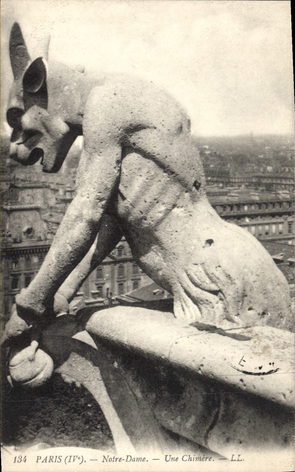 CPA Gargouille Paris Notre Dame Chimere