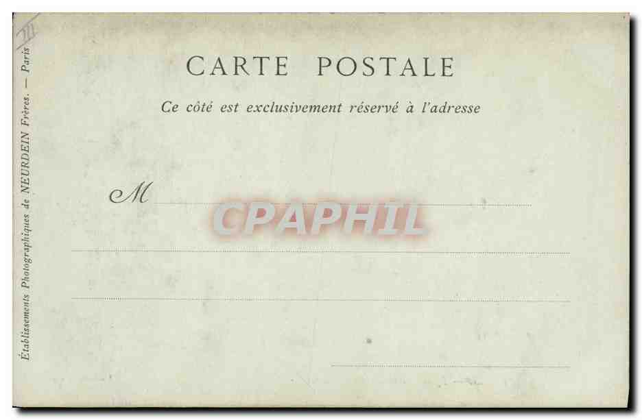 CPA Gargouille Paris Notre Dame Chimeres Chevre — Verso