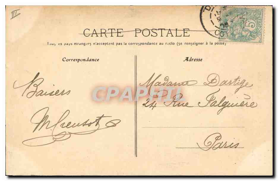 CPA Gargouille Dijon Eglise Notre Dame Fausses gargouiilles Troisieme galerie — Rückseite