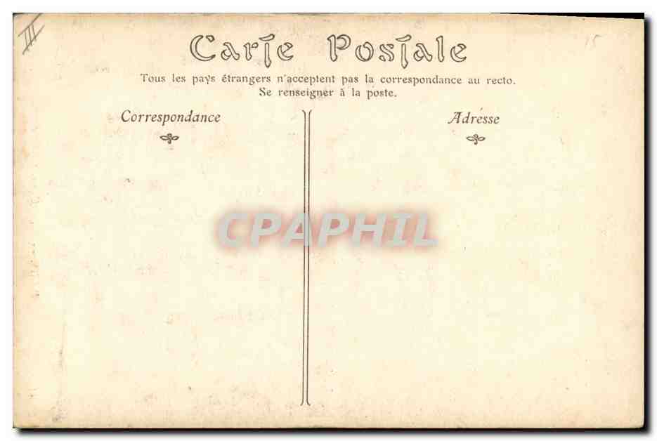CPA Gargouille Paris Eglise Notre Dame Chimere Elephant — Verso