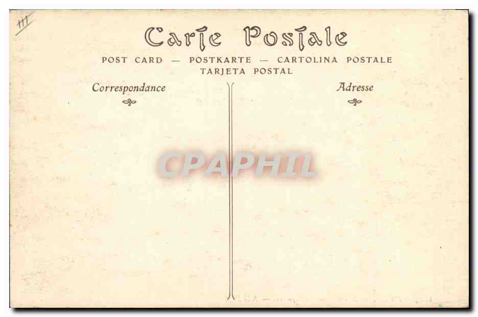 CPA Gargouille Paris Eglise Notre Dame Chimeres — Verso