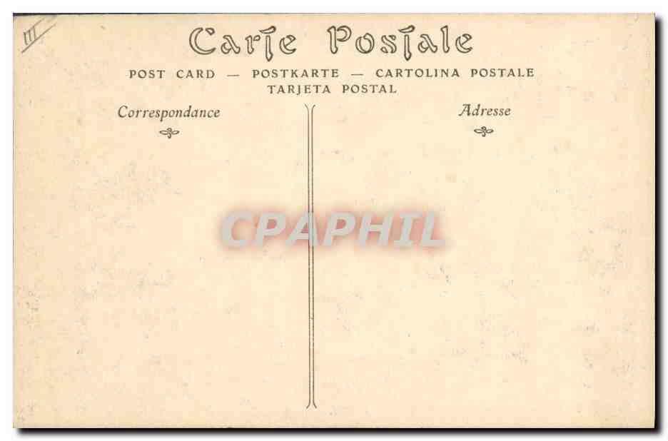 CPA Gargouille Paris Notre Dame Chimeres — Verso