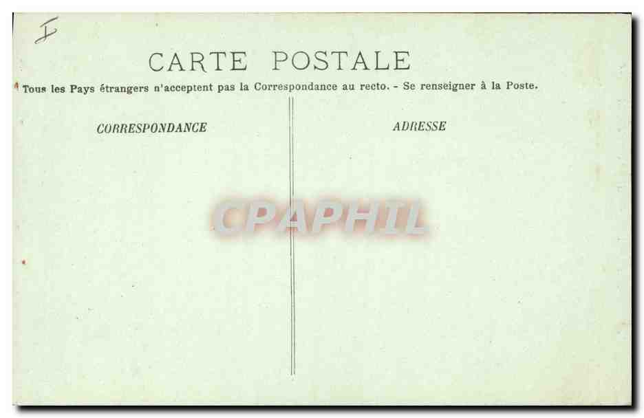 CPA Gargouille Paris Notre Dame Chimere — Verso
