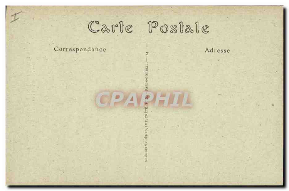 CPA Gargouille Cathedrale de Laon Figure supportant une gargouille — Rückseite