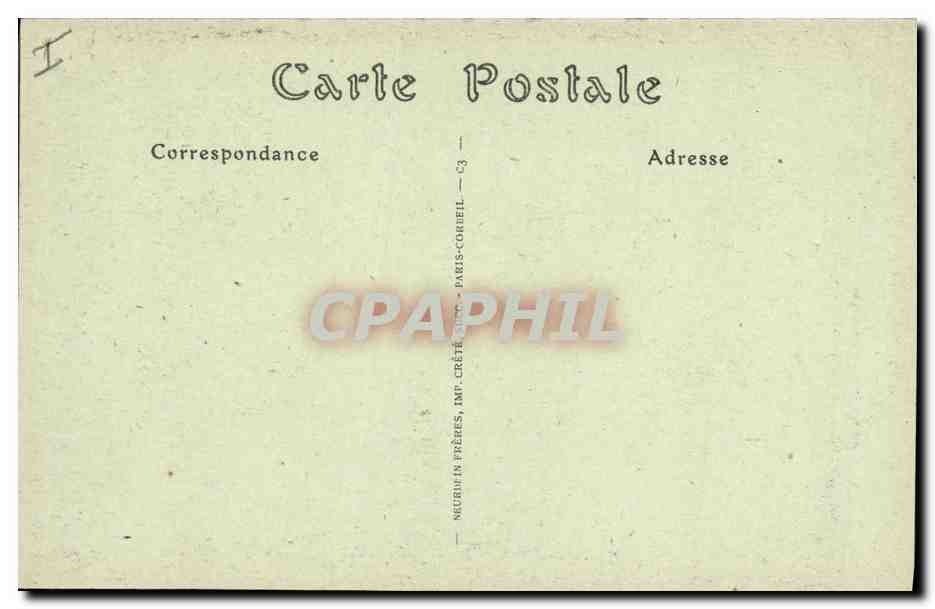 CPA Gargouille Cathedrale de Laon Chimeres — Rückseite