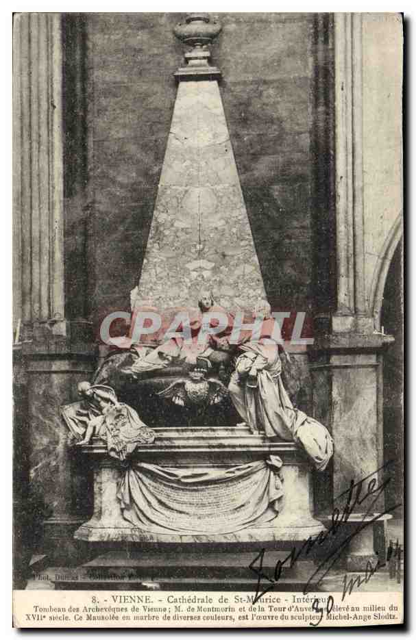 CPA Mort Vienne Cathedrale de St Maurice Interieur