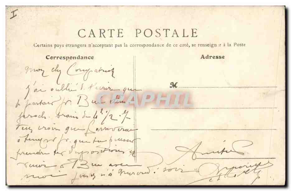 CPA Mort La Celle Bruere Tombeau de Saint Silvain — Rückseite