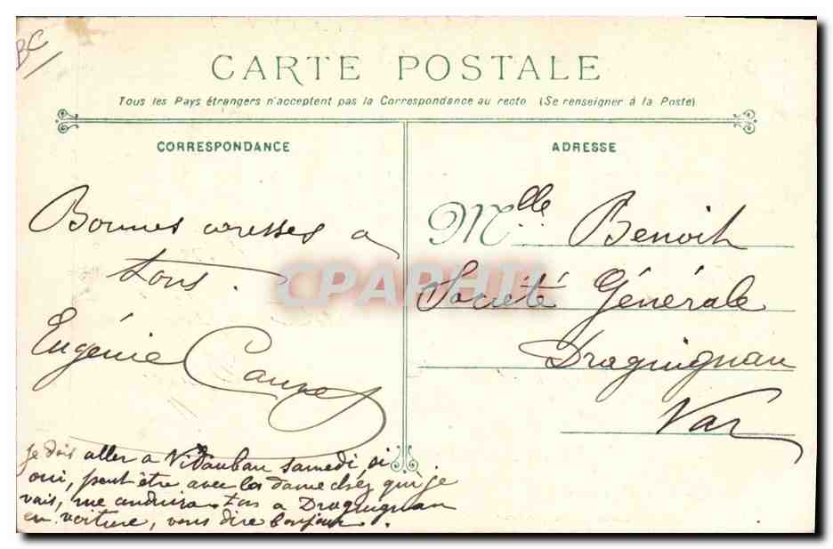 CPA Mort Funerailles des victimes du Latouche Treville Defile des cercueils — Rückseite