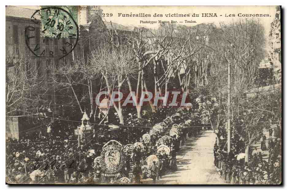 Funérailles des victimes du IENA - Les Couronnes — Phototype Marins Bar — Toulon.