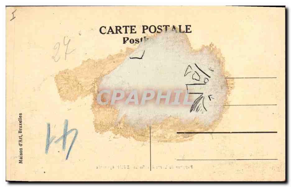 CPA Mort Papyrus du livre des morts Egypt Egypte — Rückseite