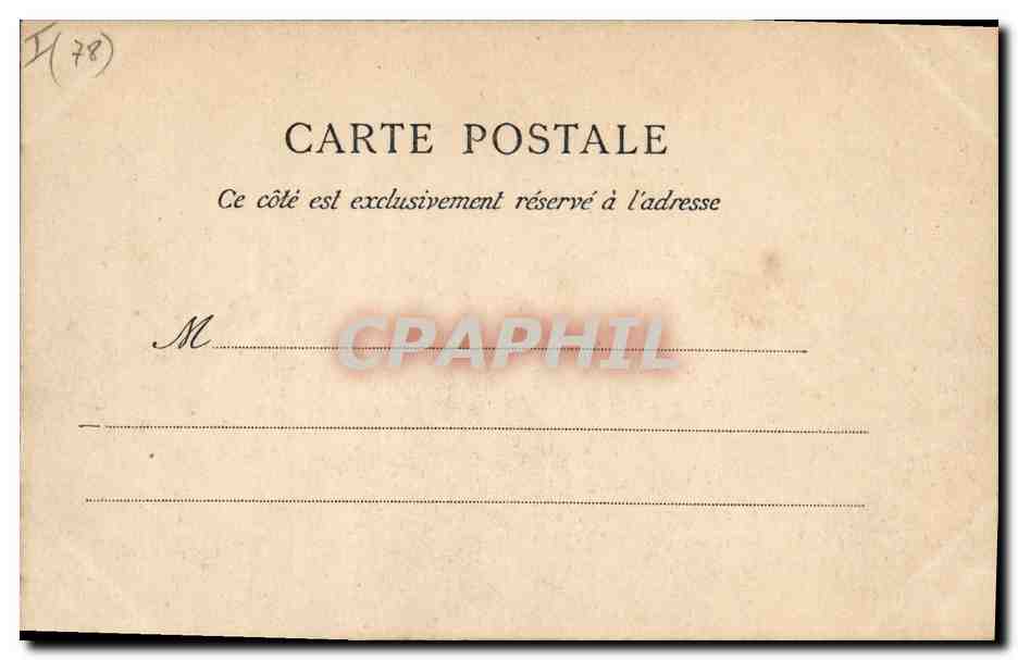 CPA Militaria Versailles Caserne de Genie Anciennes ecuries du Roi  — Rückseite
