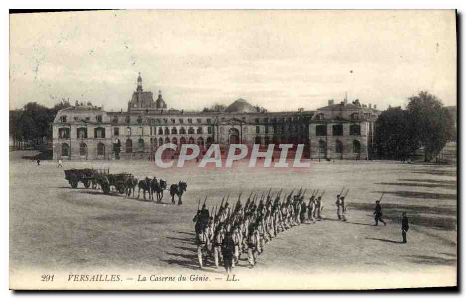 CPA Militaria Versailles La caserne du genie 