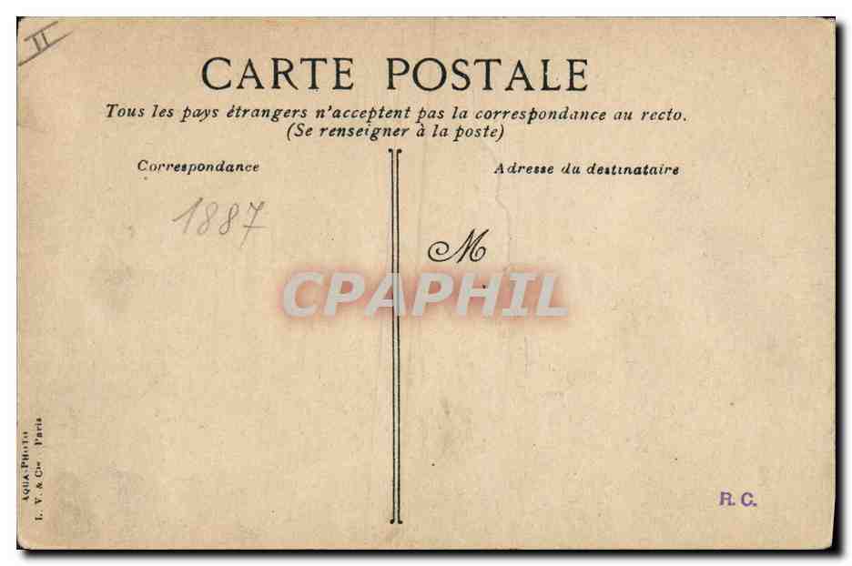 CPA Bateau Le Hoche Garde cote Cuirasse amiral  — Verso