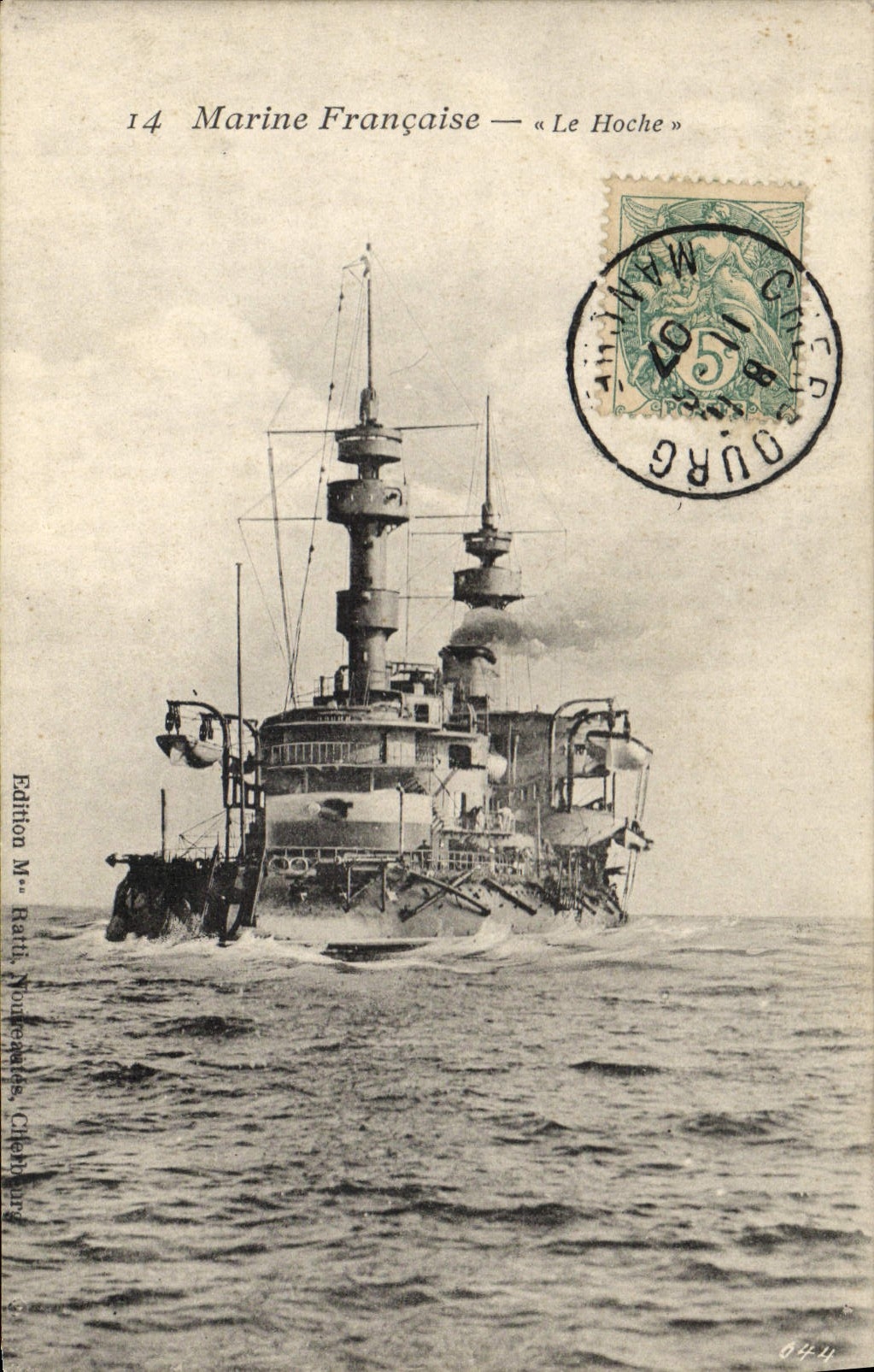Bateau de guerre français — « Le Hoche » — Édition Mr. Ratti, Norepales, Chênebury