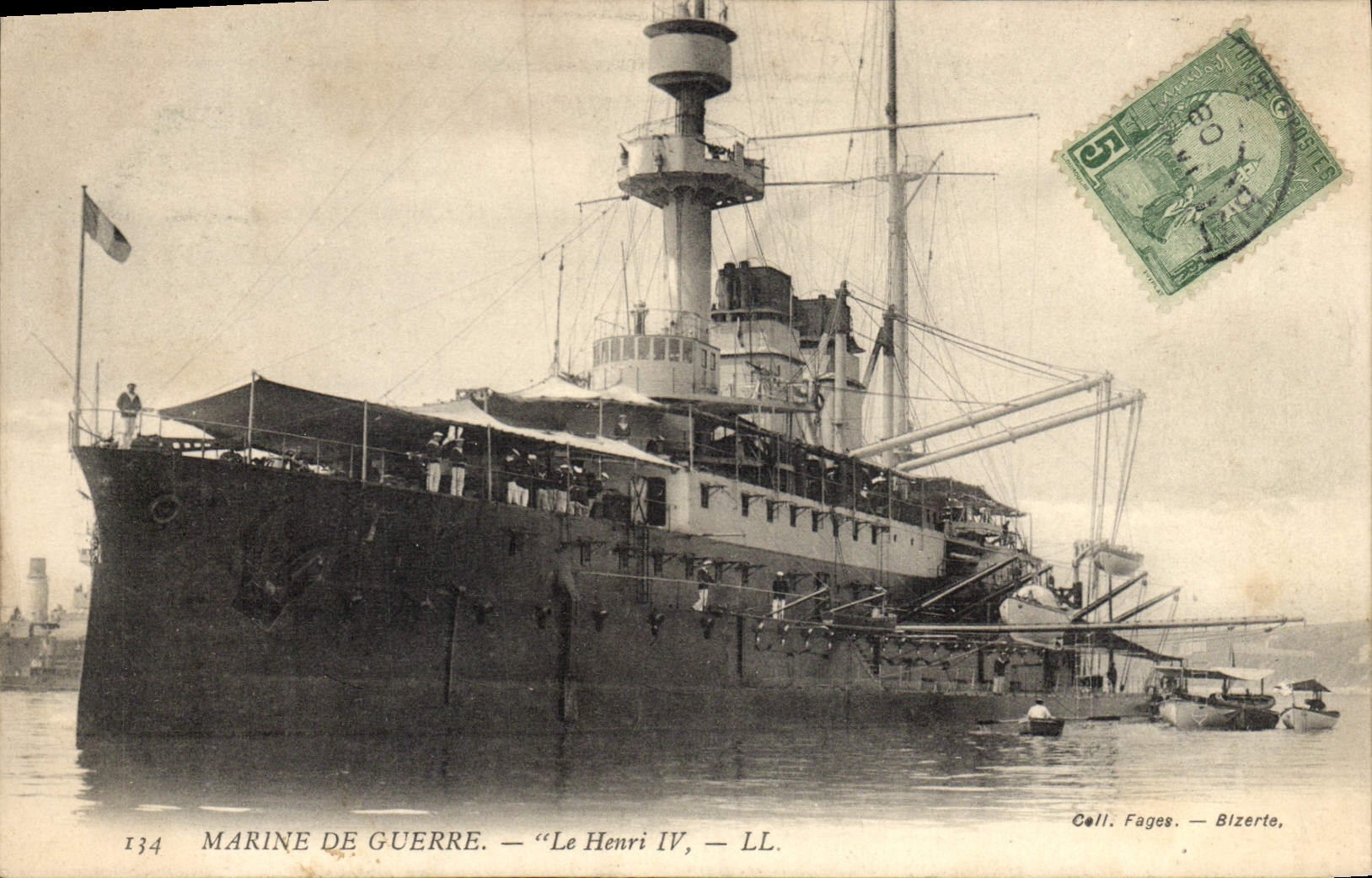 Le Henri IV — LL. — Marine de Guerre — Cell. Fages — Bizerte