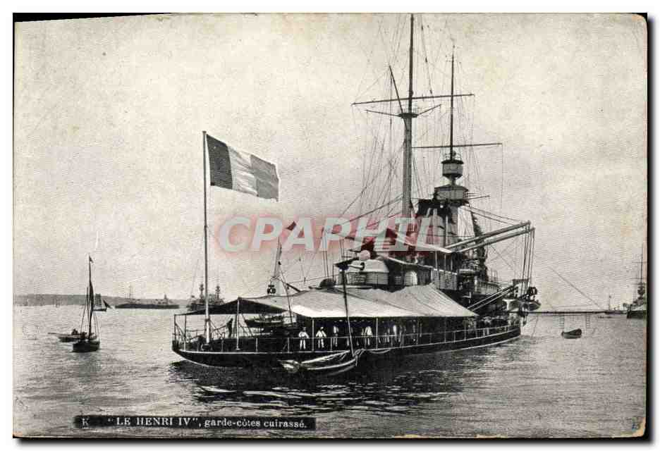 CPA Bateau Le Henri IV Garde cotes cuirasse 