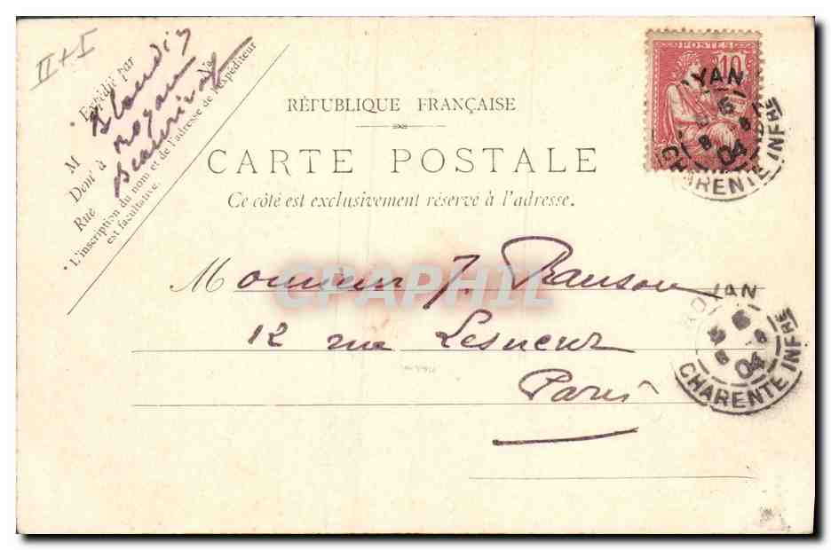 Le Henri IV, Cuirassé garde-côtes — A. Bougault, n° 558 — Achterkant