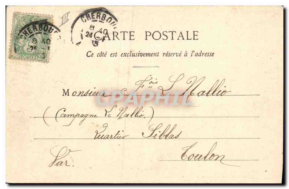 CPA Bateau Le cuirasse Henri IV  — Verso