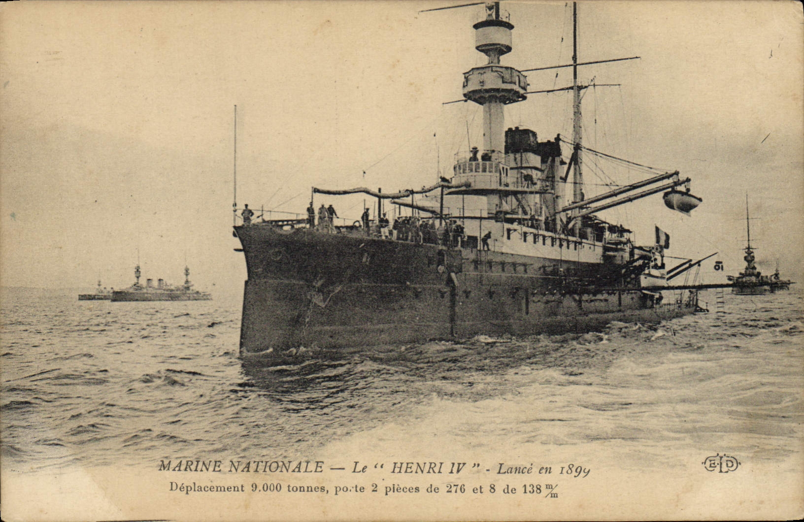 Le "HENRI IV" — Croiseur de la Marine Nationale — Éditeur E. Le Deley, n°51