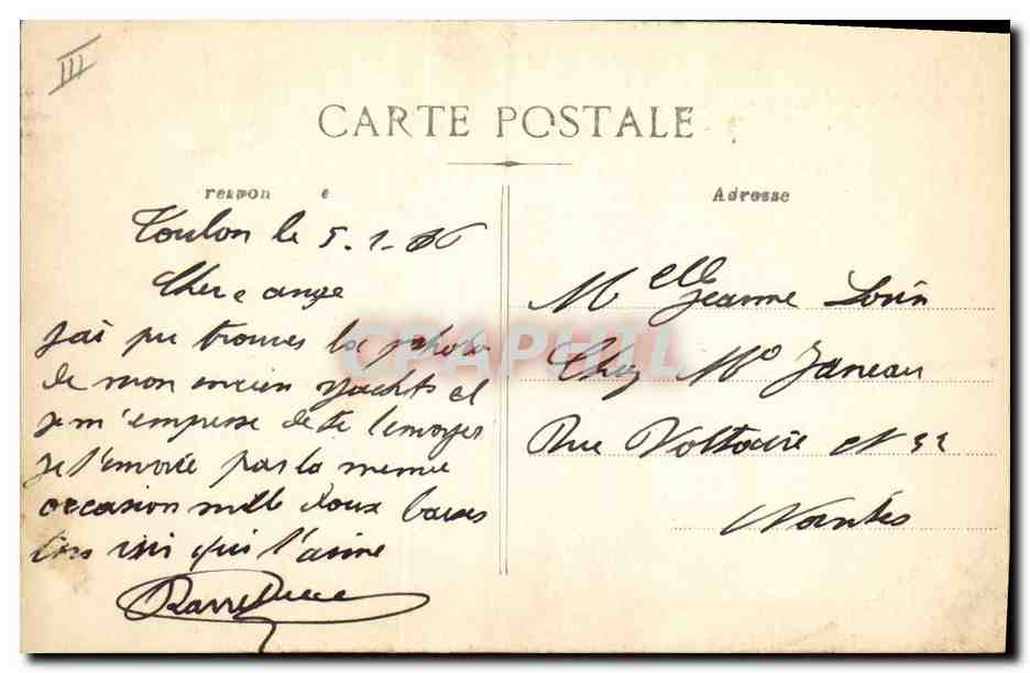 CPA Bateau Le Henri IV Garde Cote Cuirasse  — Verso