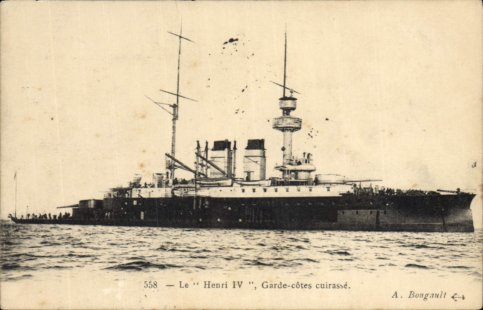 Le "Henri IV", Garde-côtes cuirassé — A. Bougault, n° 558