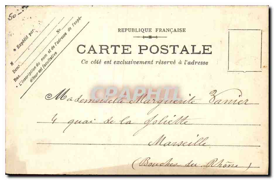 CPA Bateau Hallebarde Aviso Torpilleur  — Verso