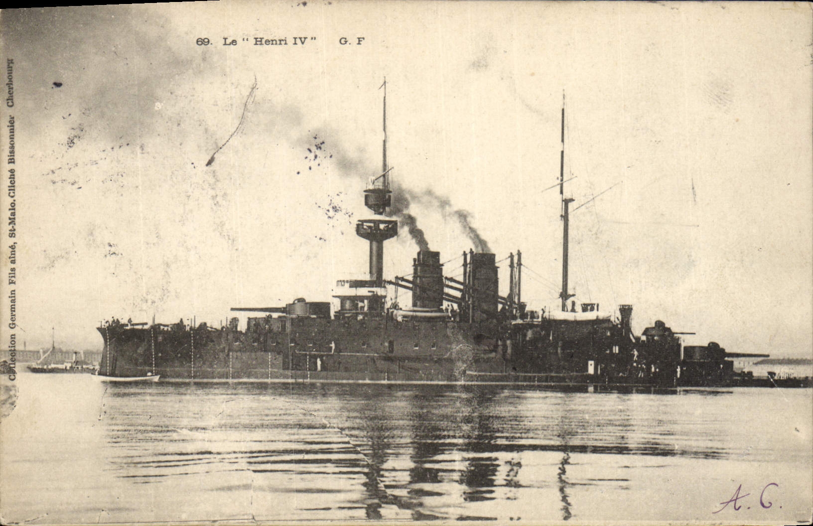 Le "Henri IV" — Bateau de guerre — G.F. Chechbourg