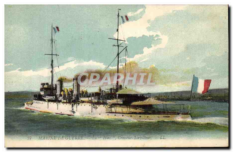 La "Hire", Croiseur-Torpilleur — LL — Marine de Guerre