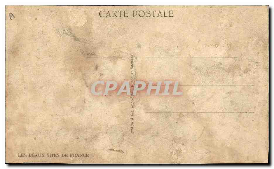 CPA Folklore Alsace Jeune Alsacienne — Verso