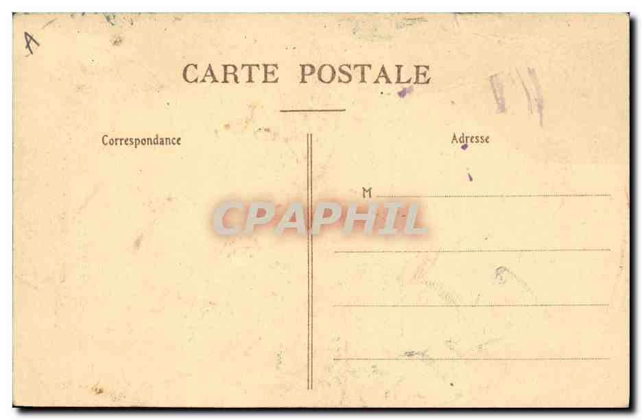 CPA Folklore Alsace Chemin de France Les enfants entrent dans une auberge  — Rückseite