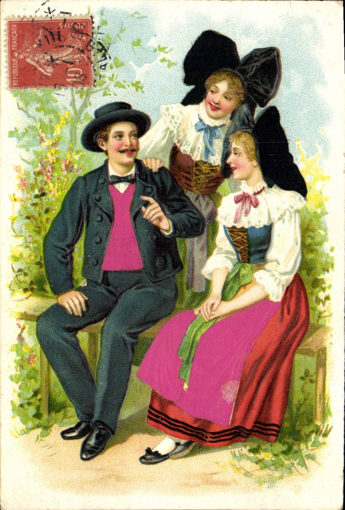 CPA Folklore Alsace 