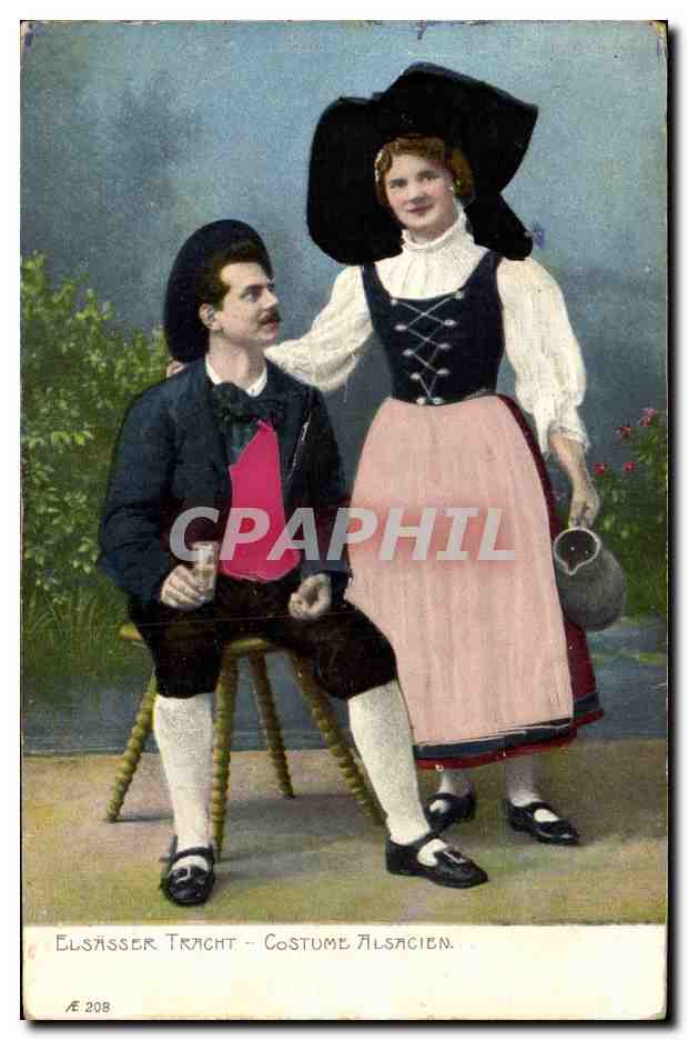 CPA Folklore Alsace 