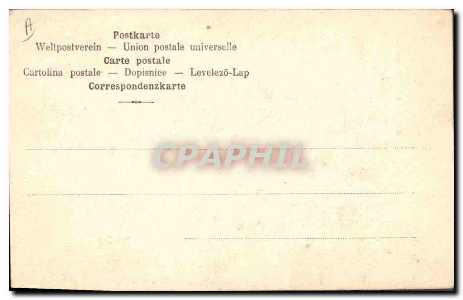 CPA Folklore Femme Souvenir de Lorraine  — Verso