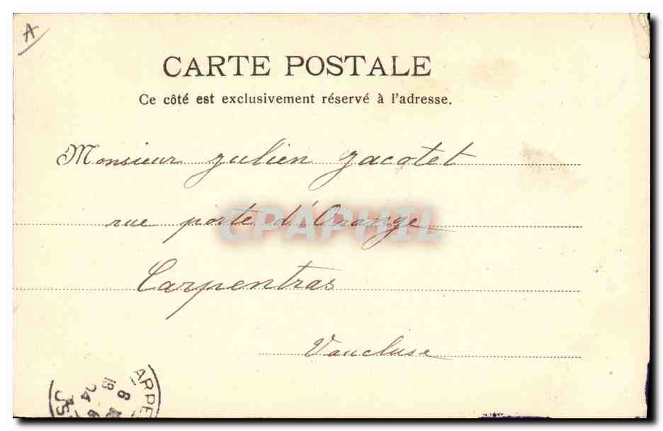 CPA Folklore Femme Lorraine  — Verso