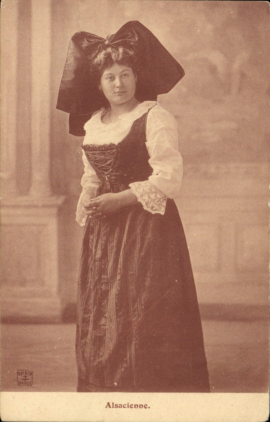 CPA Folklore Alsace Alsacienne