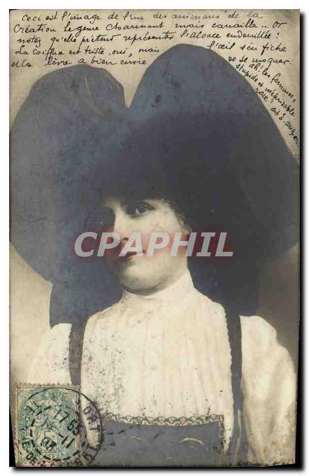 CPA Folklore Alsace Alsacienne