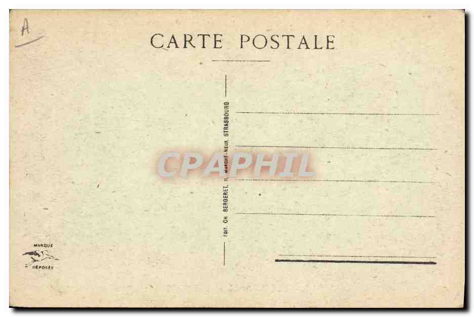 CPA Folklore Alsace Alsaciennes et Lorraine — Verso