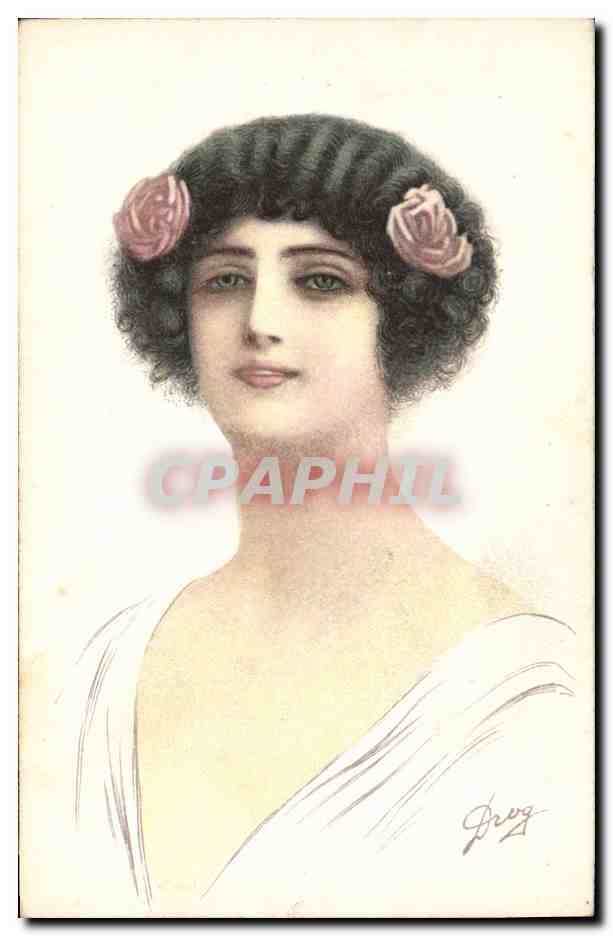 CPA Fantaisie Illustrateur Femme