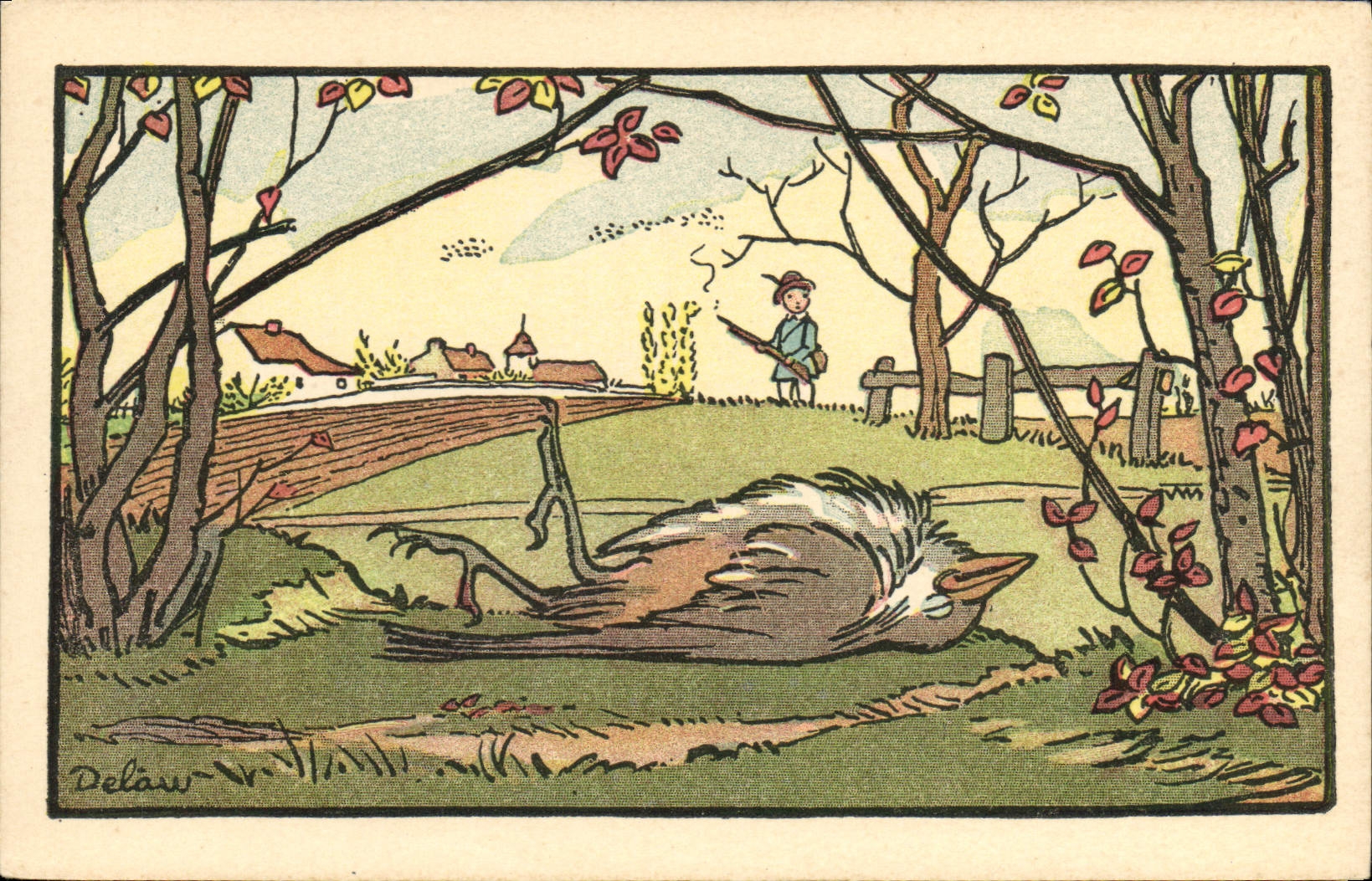 CPA Fantaisie Illustrateur La chanson des mois Maurice Boukay 