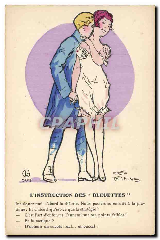 CPA Fantaisie Illustrateur Femme L'instruction des Bleuettes 