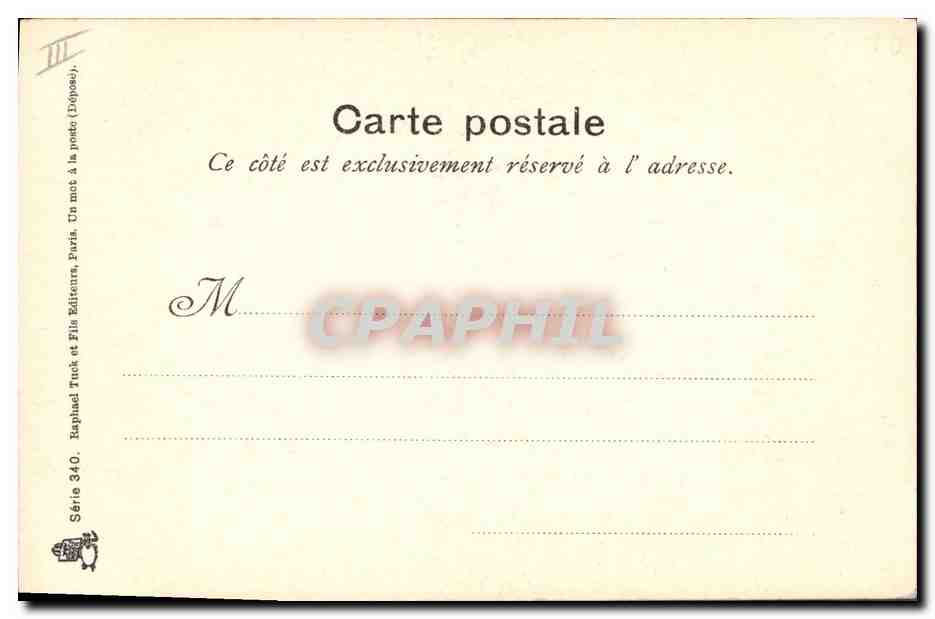 CPA Fantaisie Illustrateur  — Rückseite