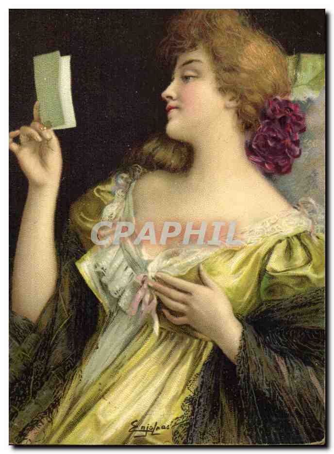CPA Fantaisie Illustrateur Femme