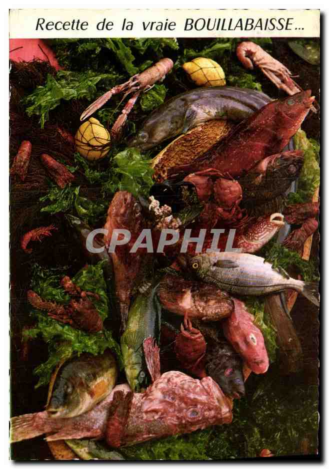 CPM Recette de al vraie Bouillabaisse