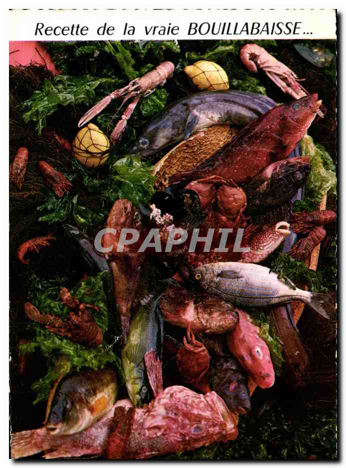 CPM Recette de la vraie bouillabaisse