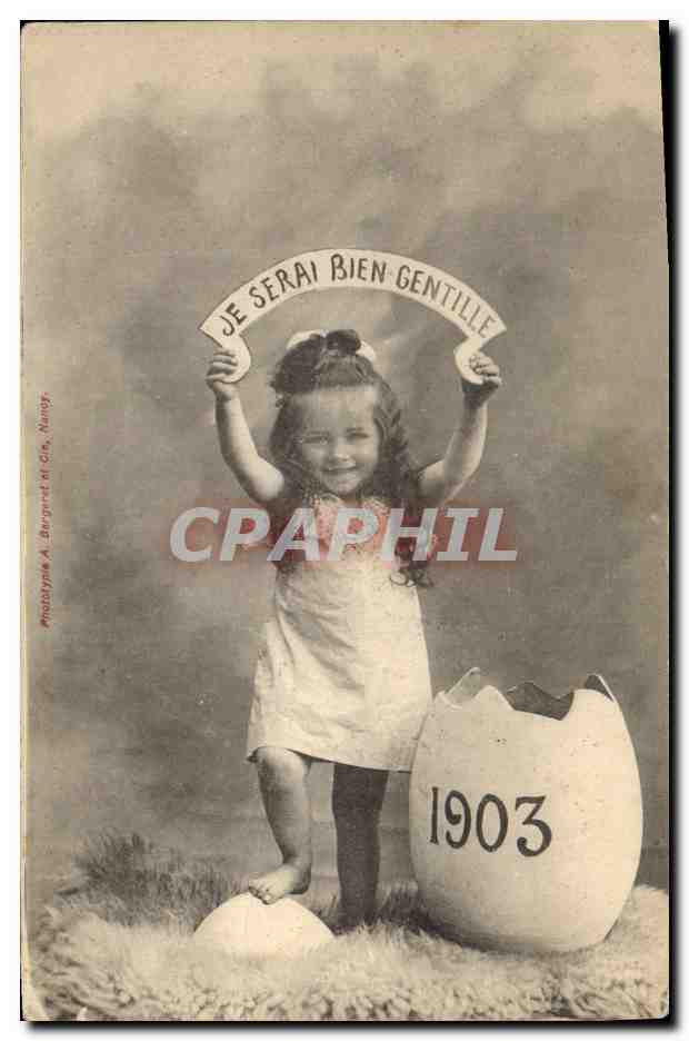 CPA Fantaisie Enfant Je serai bien gentille