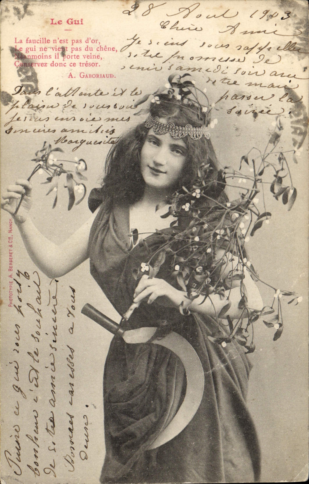 La Guîte — Poème imprimé — Phototype A. Berberet & Cie, NANCY