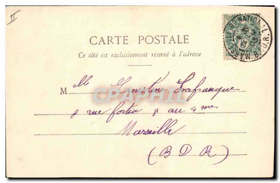 CPA Fantaisie Enfants Bergere et Marquis  — Rückseite