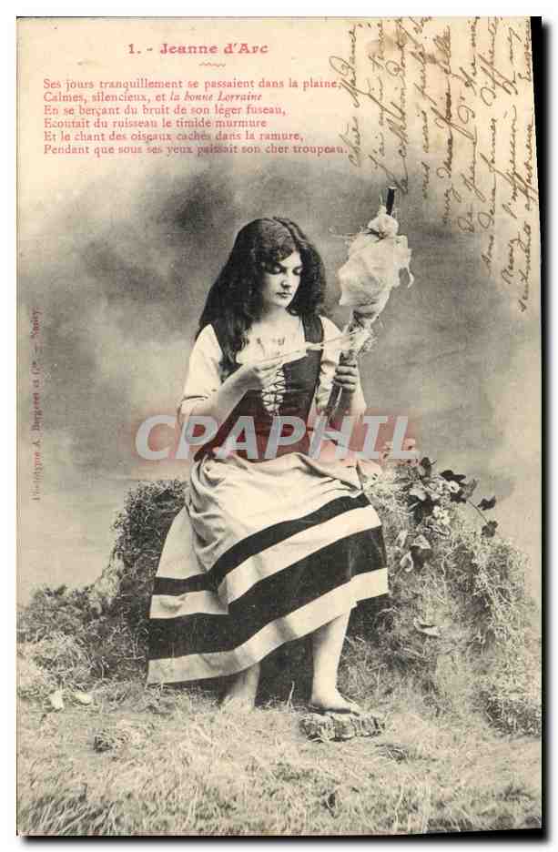 CPA Fantaisie Femme Jeanne d'Arc 